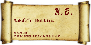 Makár Bettina névjegykártya