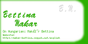 bettina makar business card